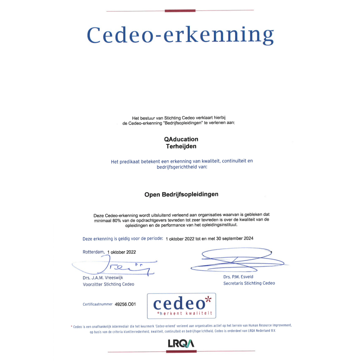Cedeo-erkenning